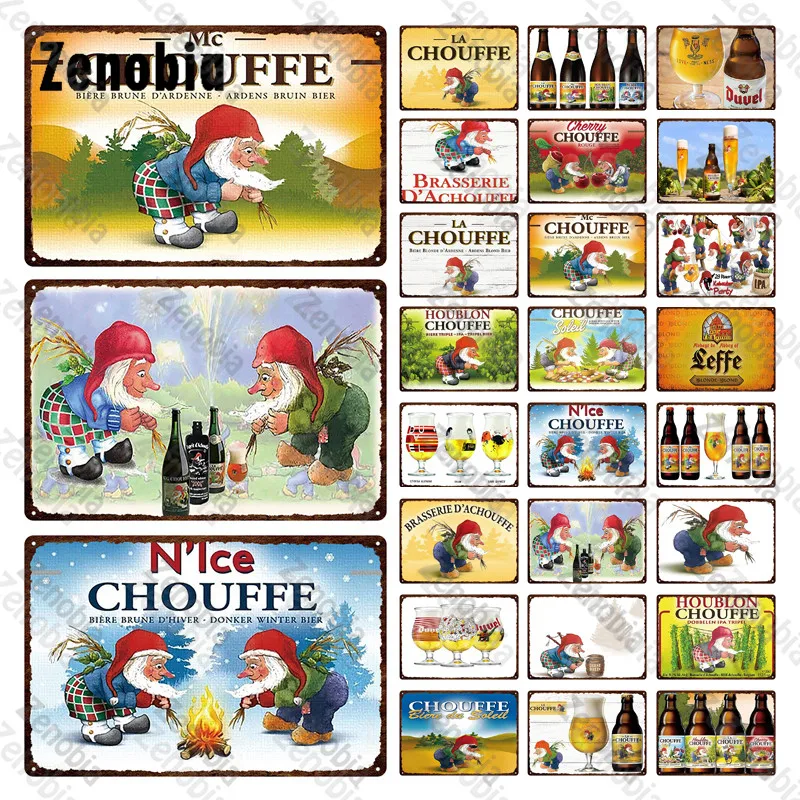 Wine Beer Pub - Beer Metal Sign Poster Wine Plate