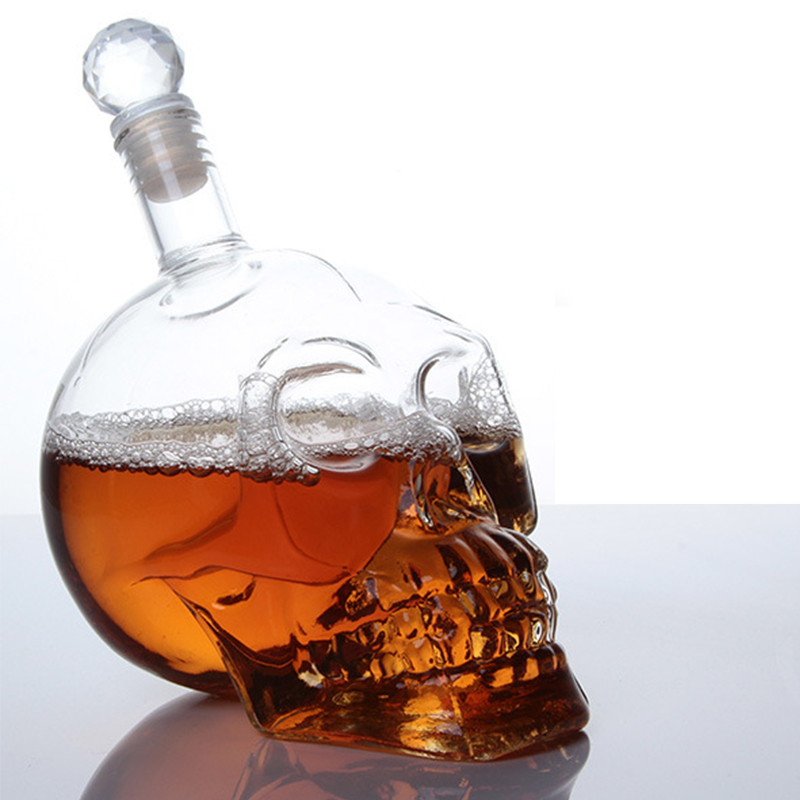 Wine Beer Spirit - Creative Skull Head Decanter Crystal Bottle