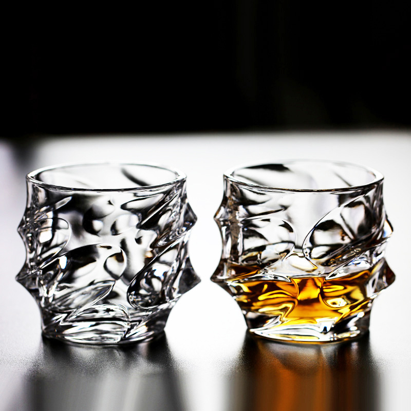 Wine Beer Glass Set - 320ml Transparent Cocktail Brandy Cups 2pcs