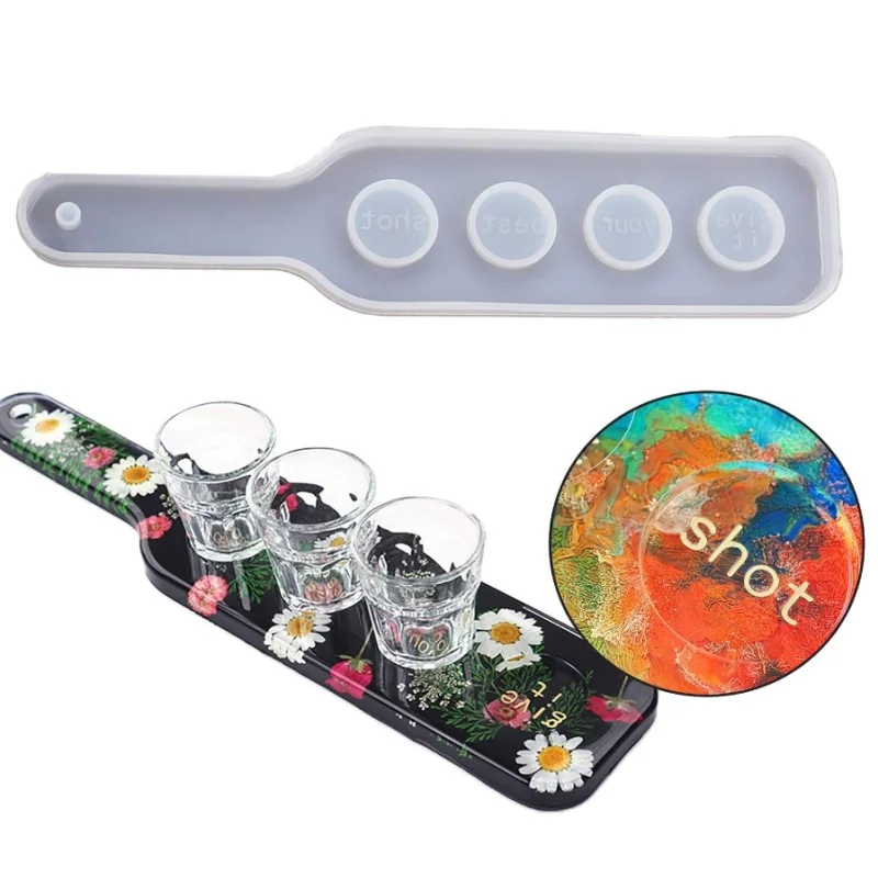 Wine Beer Tasting - Shot Glass Serving Tray DIY Epoxy