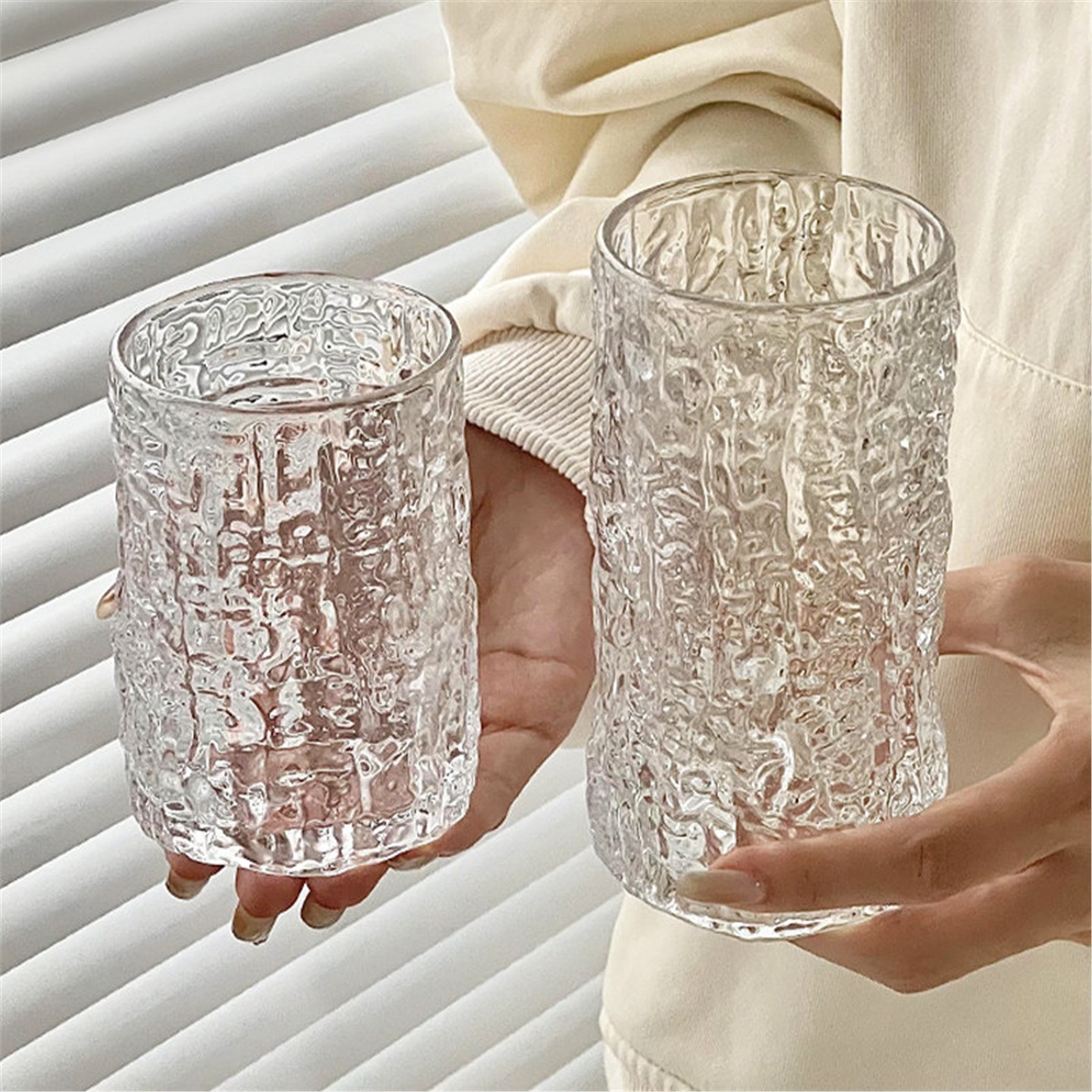 Wine In Beer Glass - Women's Glass Beer Cup Rustic Treebark