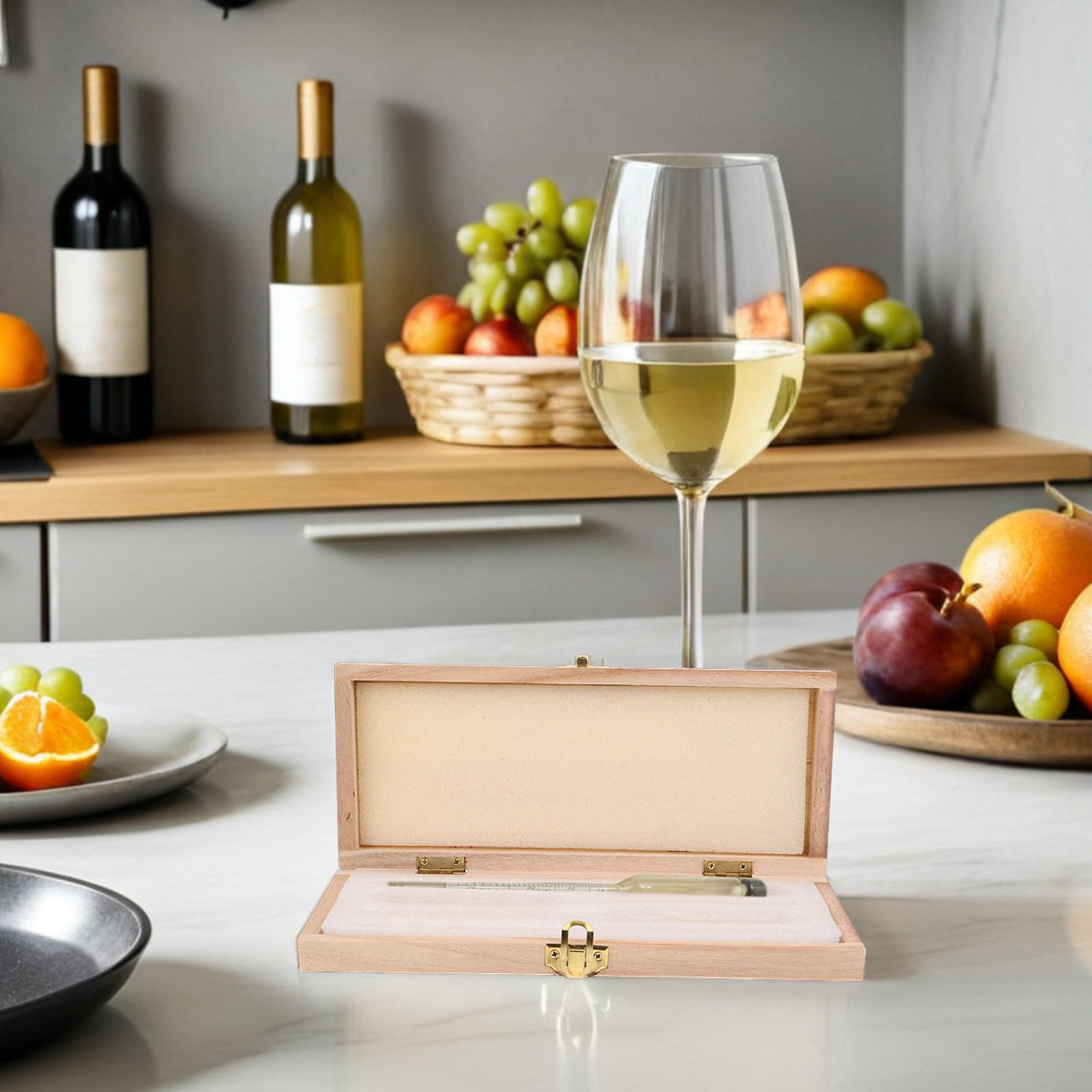 Wooden Hydrometer Storage Box  - Wine Beer Spirit recension och pris