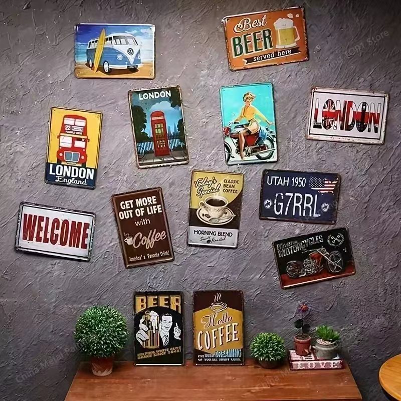 Metal Sign Bar Pub BBQ Shop Wa - Wine Beer Pub recension och pris