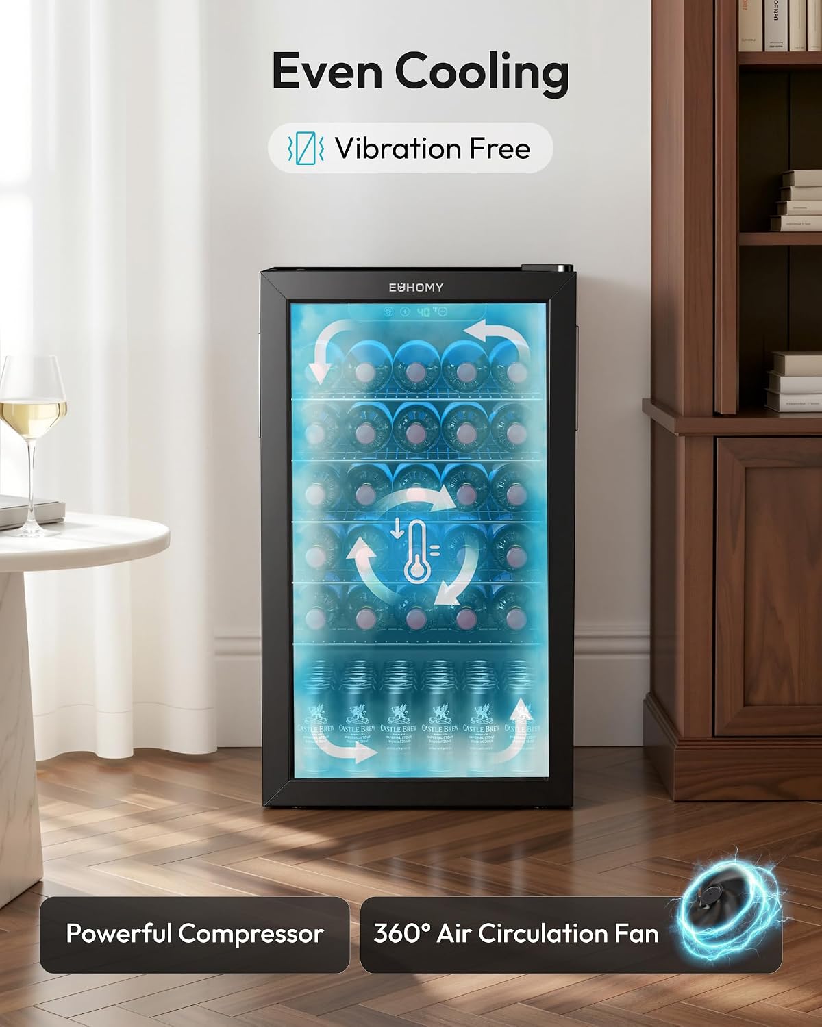 125 Can Beverage Cooler with G - Wine Beer Cooler Fridge recension och pris