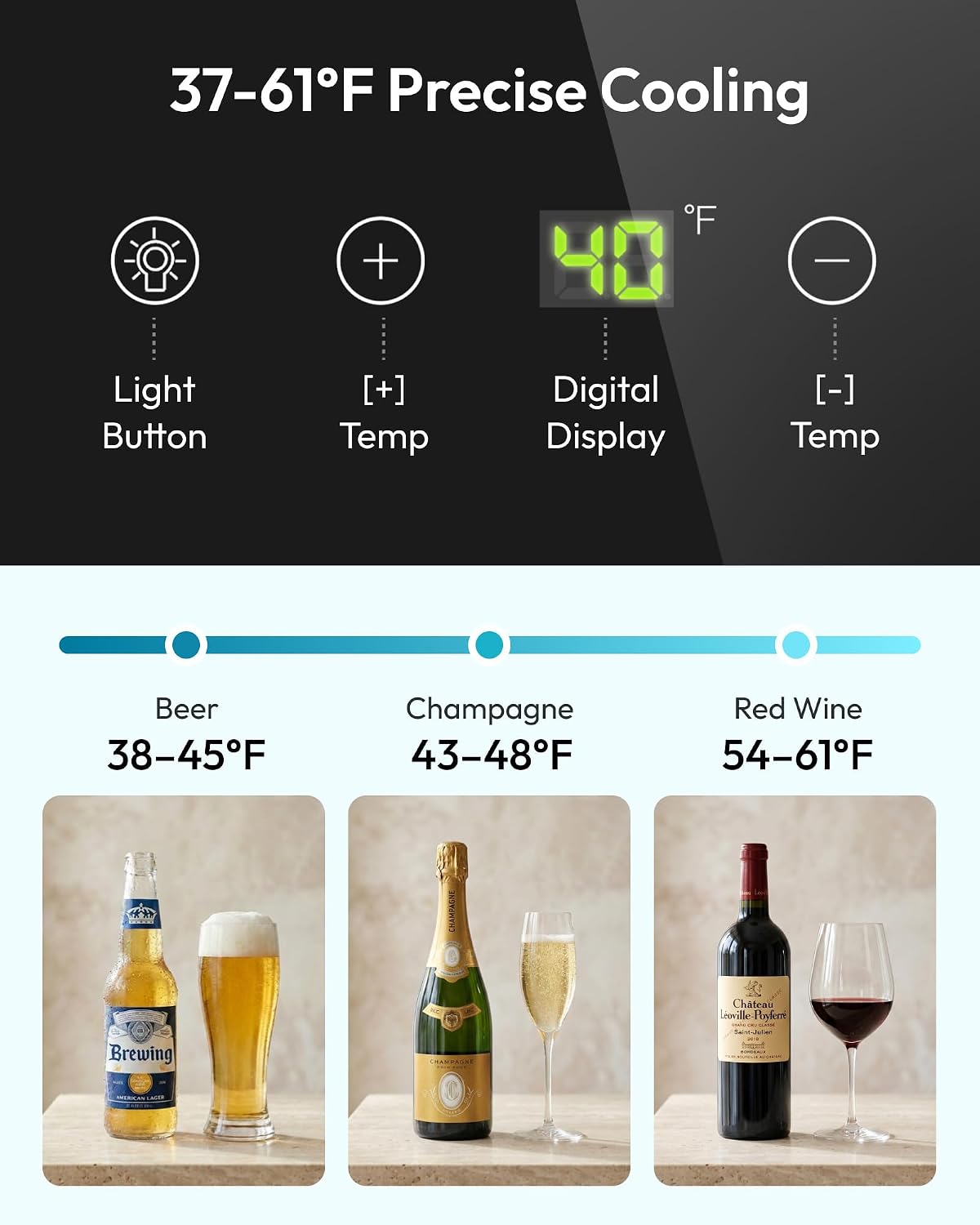 125 Can Beverage Cooler with G - Wine Beer Cooler Fridge recension och pris