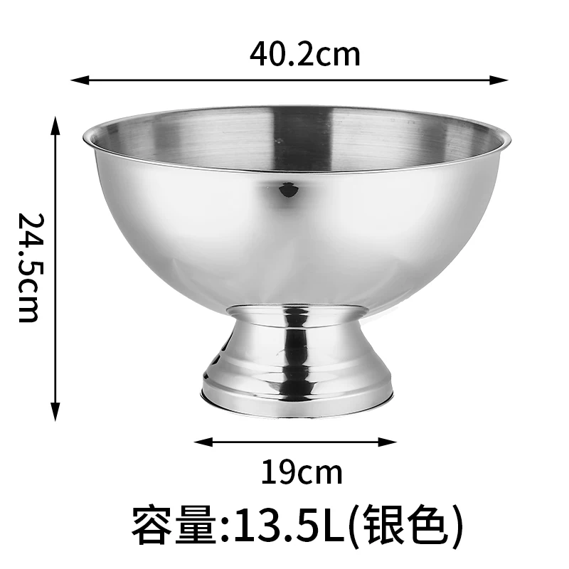 Large Stainless Steel Ice Buck - Wine Beer Glass Set recension och pris