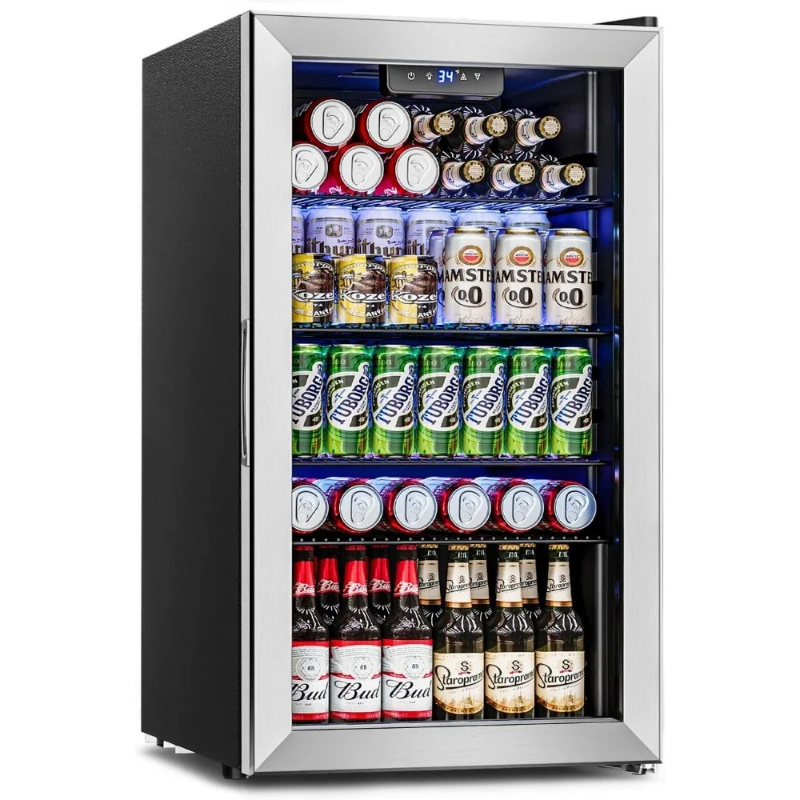 Beverage Refrigerator Cooler - - Wine Beer Cooler Fridge recension och pris