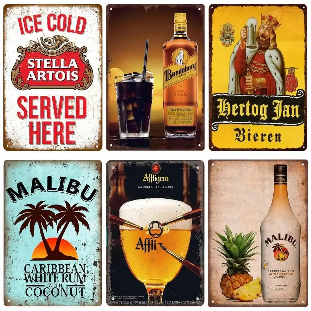 Retro Beer Brand MALIBU Wine M - Wine Beer Pub recension och pris