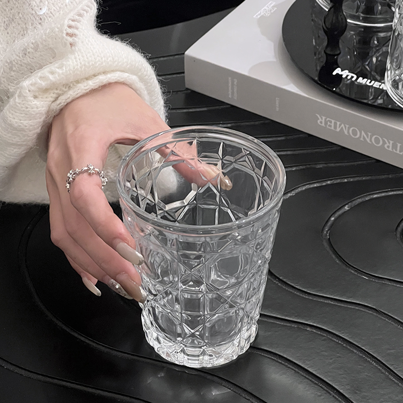 2pcs 310ml Vintage Diamond Pat - Wine In Beer Glass recension och pris