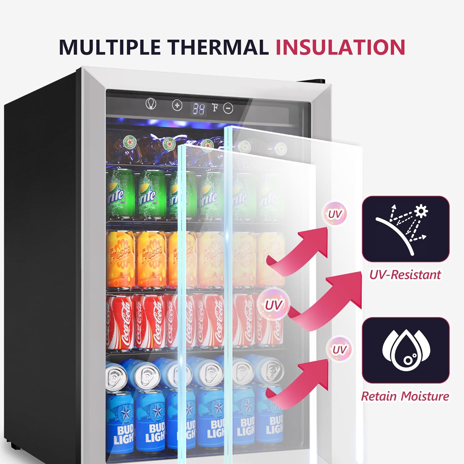 4.5 Cu.ft Beverage Refrigerato - Wine Beer Cooler Fridge recension och pris