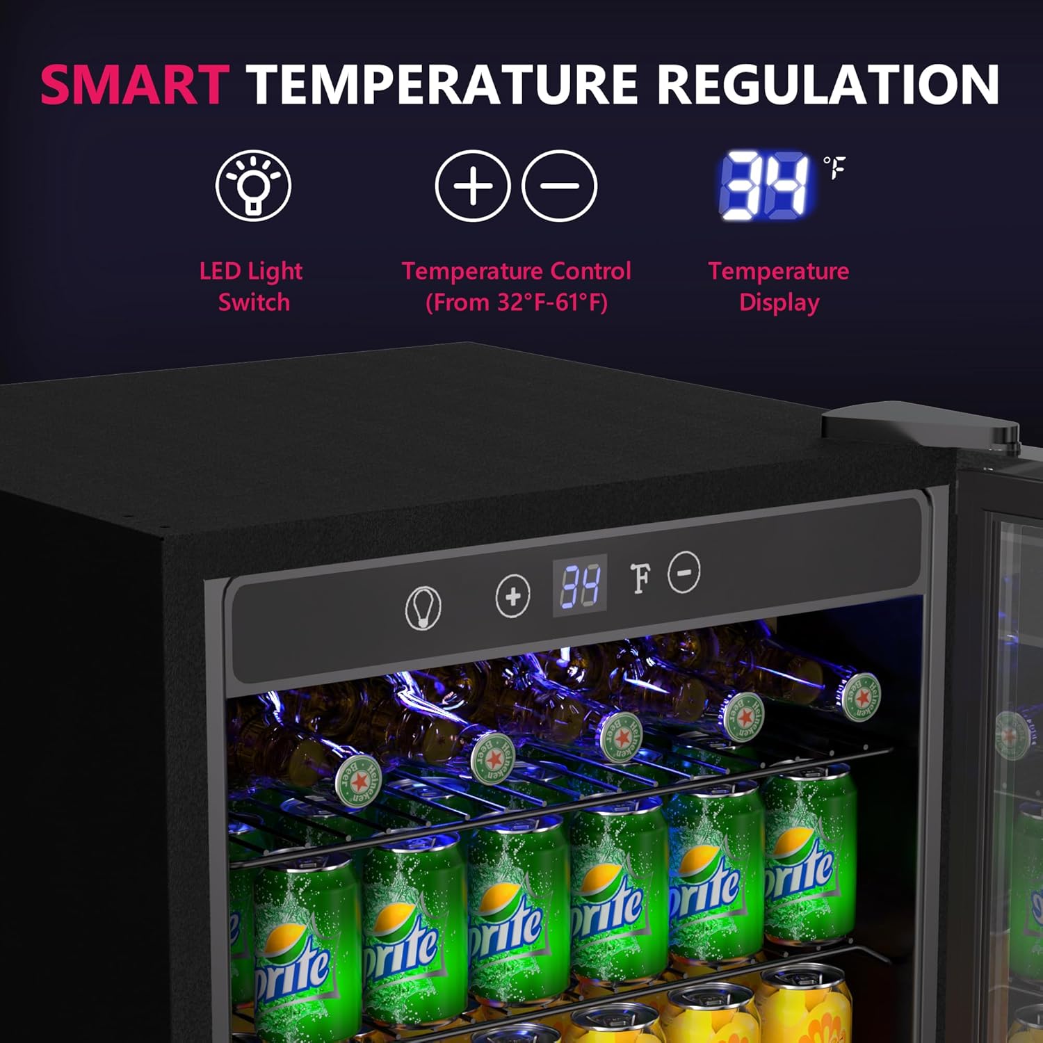 4.5 Cu.ft Beverage Refrigerato - Wine Beer Cooler Fridge recension och pris