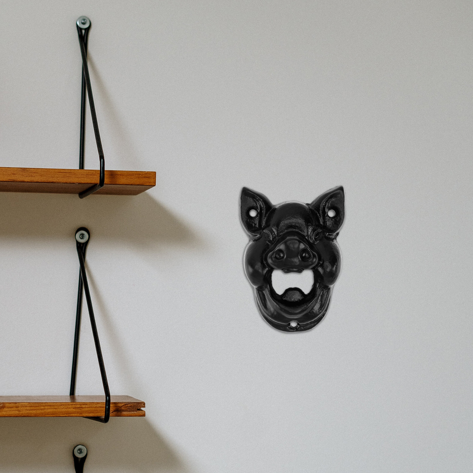1Pcs Pig Head Wall-Mounted Iro - Wine Beer Pub recension och pris