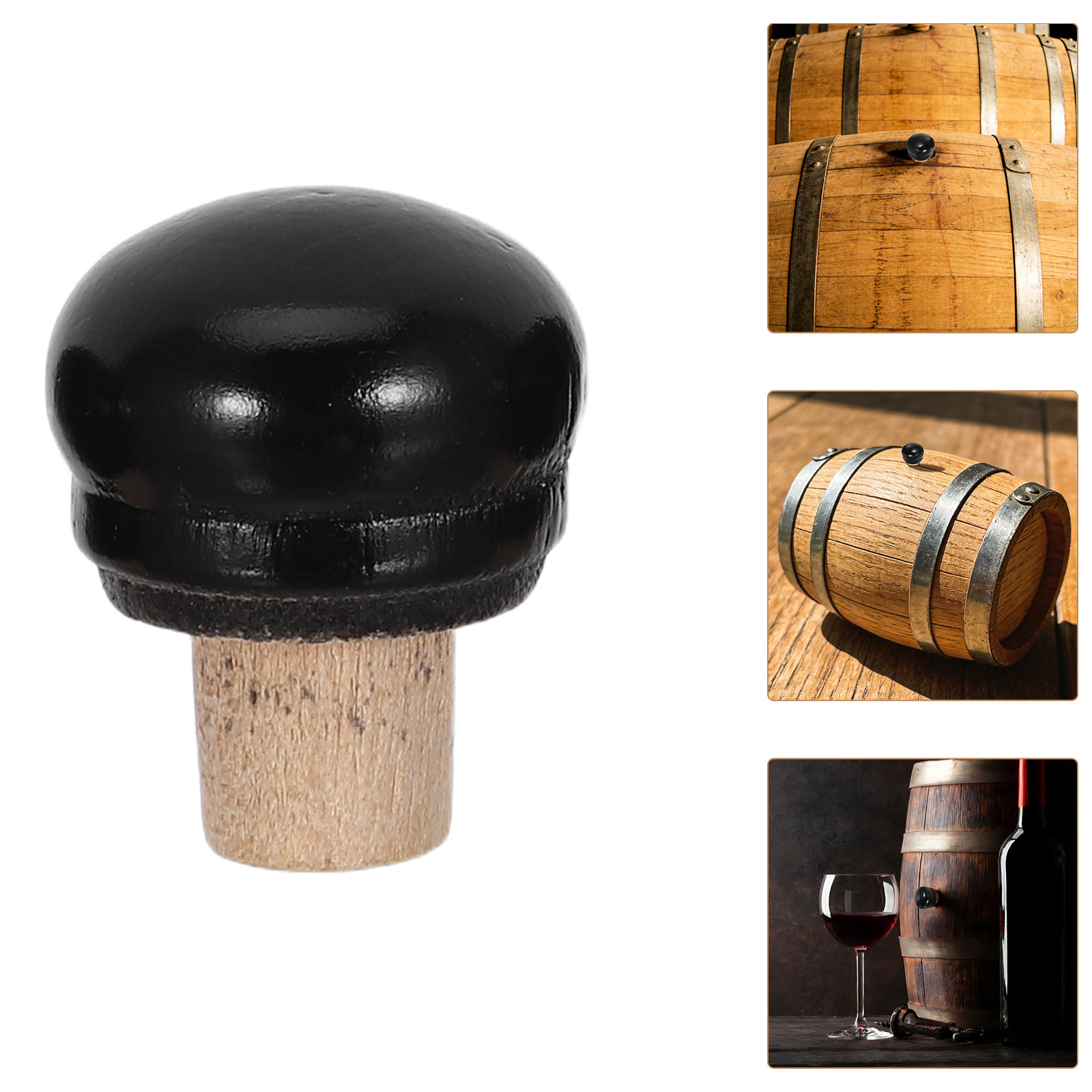 4Pcs Oak Barrel Cork Bung Set  - Wine Beer Glass Set recension och pris