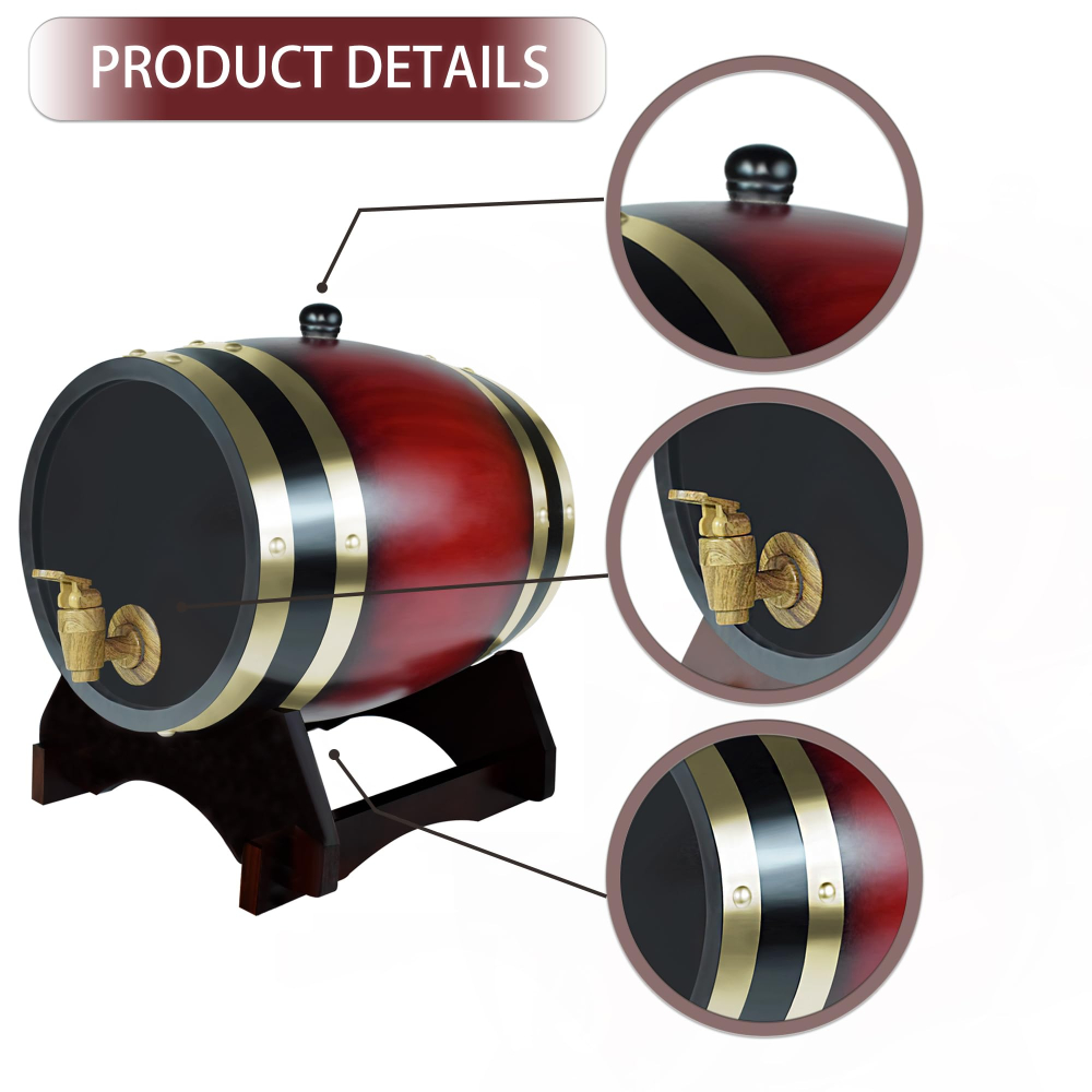 Whiskey Barrel Dispenser Oak A - Wine Beer Spirit recension och pris