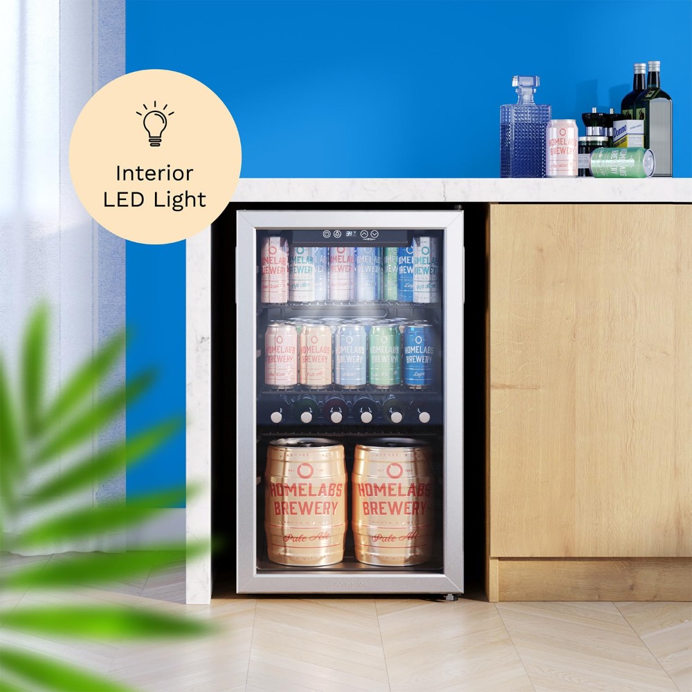 120 Can Mini Beverage Refriger - Wine Beer Cooler Fridge recension och pris
