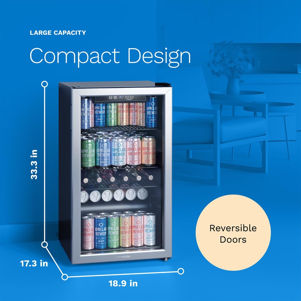 120 Can Mini Beverage Refriger - Wine Beer Cooler Fridge recension och pris