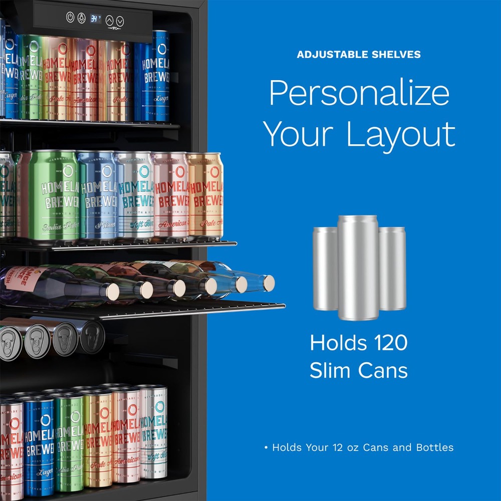 120 Can Mini Beverage Refriger - Wine Beer Cooler Fridge recension och pris