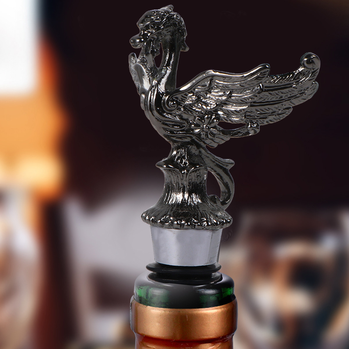 Animal Head Wine Stopper and P - Wine Beer Glass Set recension och pris
