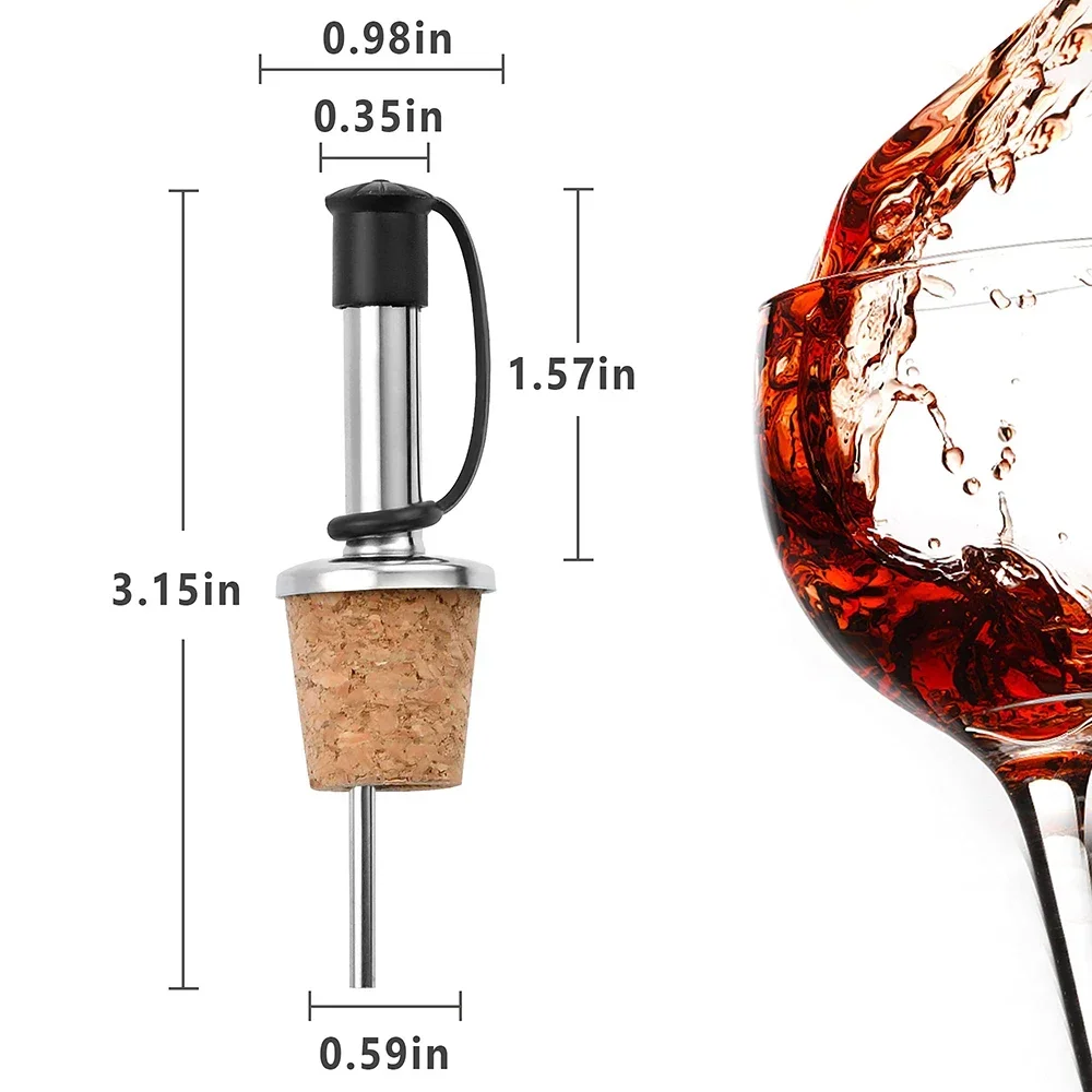 1PC Red Wine Cork Pourer Stain - Wine Beer Spirit recension och pris
