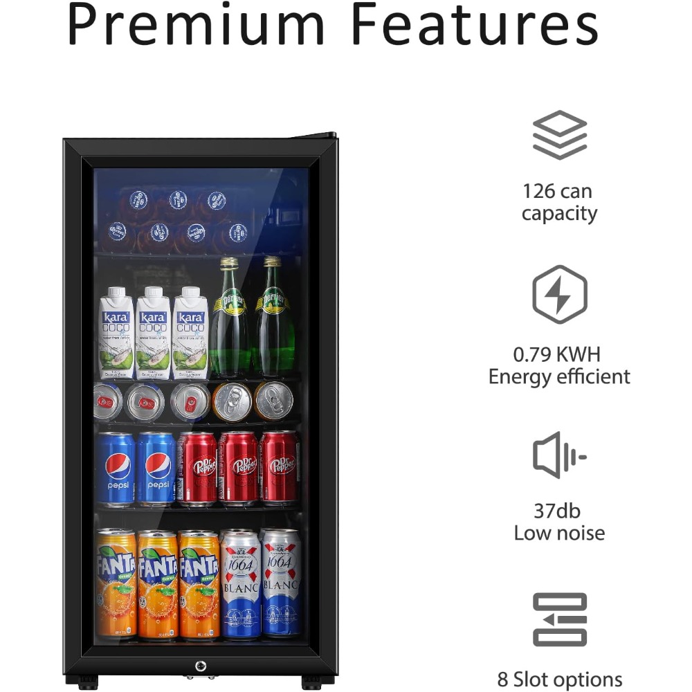 Beverage Refrigerator, Three P - Wine Beer Cooler Fridge recension och pris