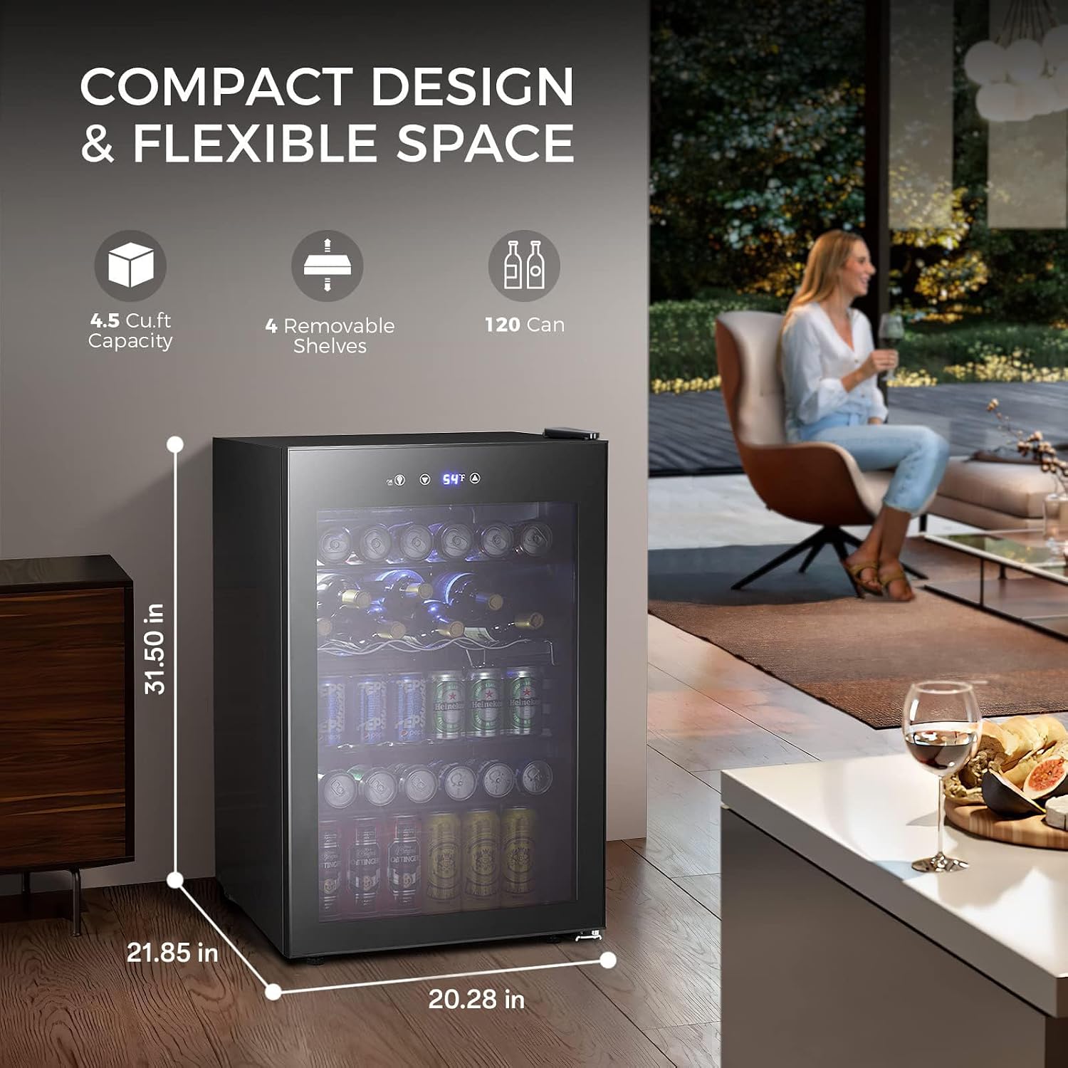 4.5 Cu.ft Beverage Cooler, 145 - Wine Beer Cooler Fridge recension och pris