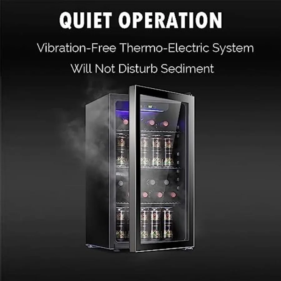 26 Bottle 130 Can Wine Cooler/ - Wine Beer Cooler Fridge recension och pris