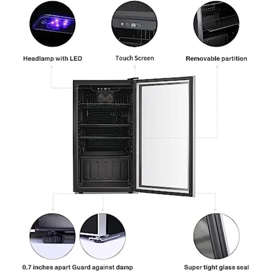 26 Bottle 130 Can Wine Cooler/ - Wine Beer Cooler Fridge recension och pris