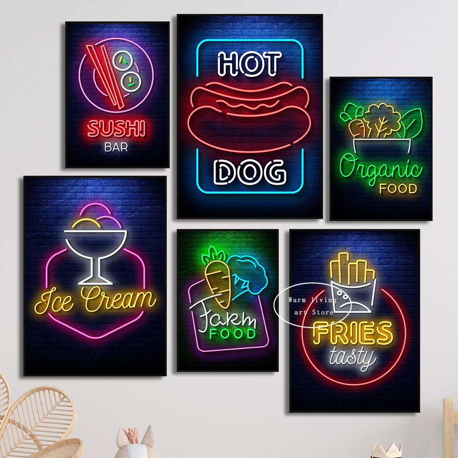 1pc frameless Canvas Painting  - Wine Beer Pizza recension och pris