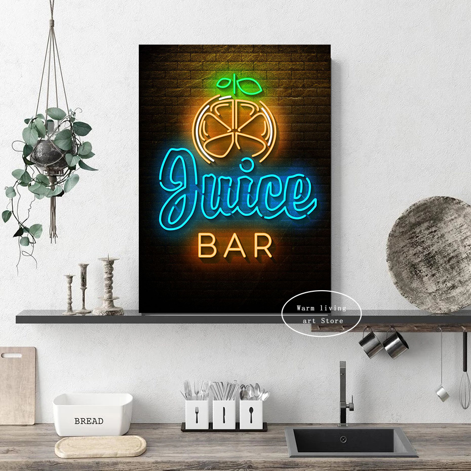 1pc frameless Canvas Painting  - Wine Beer Pizza recension och pris