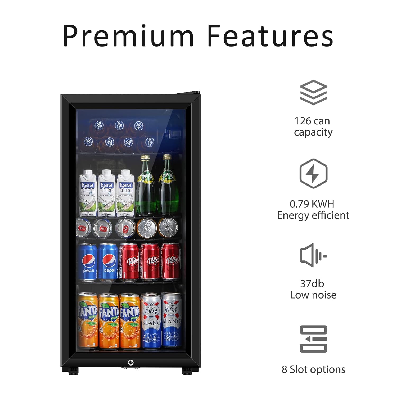 Beverage Refrigerator, 3.2 Cu. - Wine Beer Cooler Fridge recension och pris