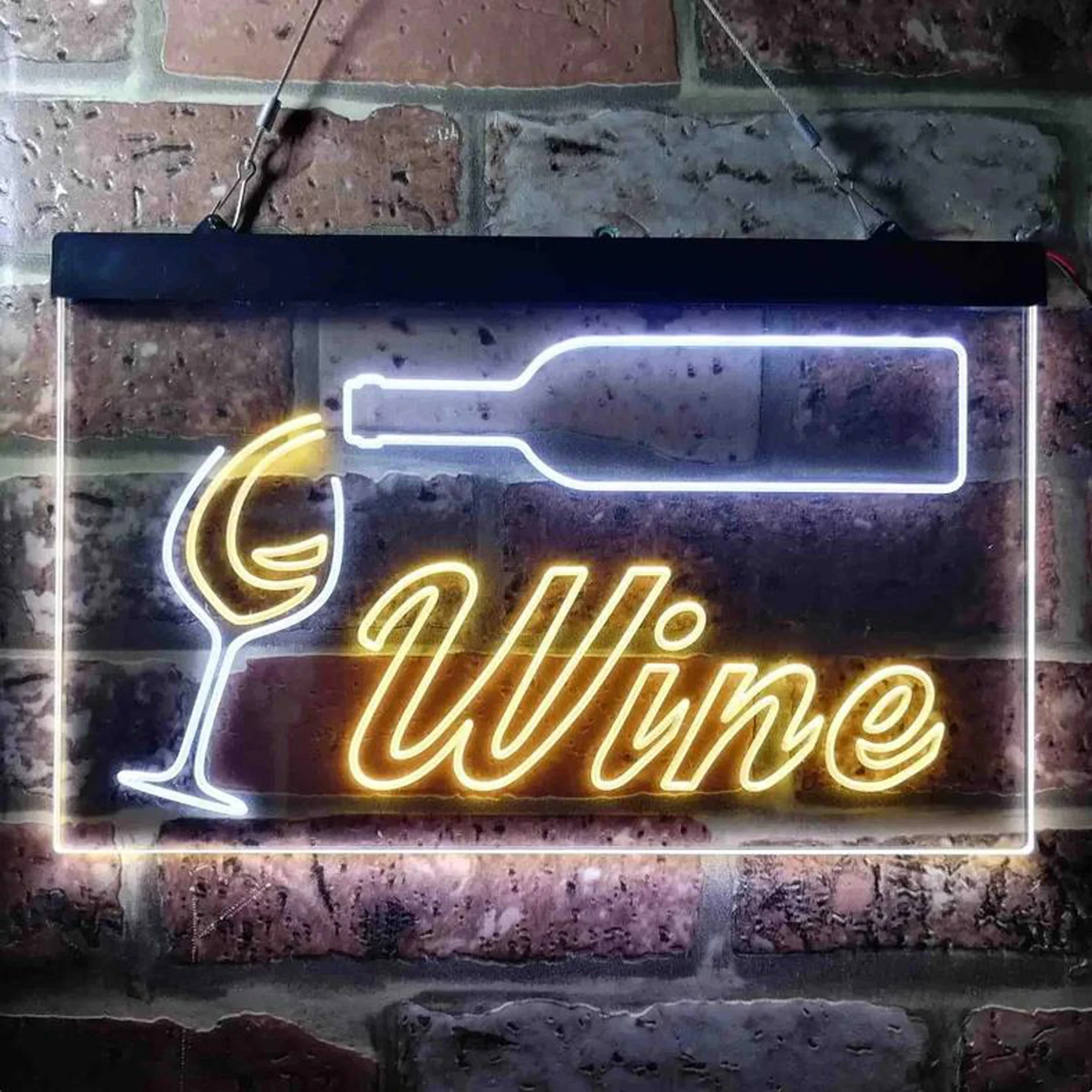 Dual Color LED Neon Wine Bar P - Wine Beer Pub recension och pris