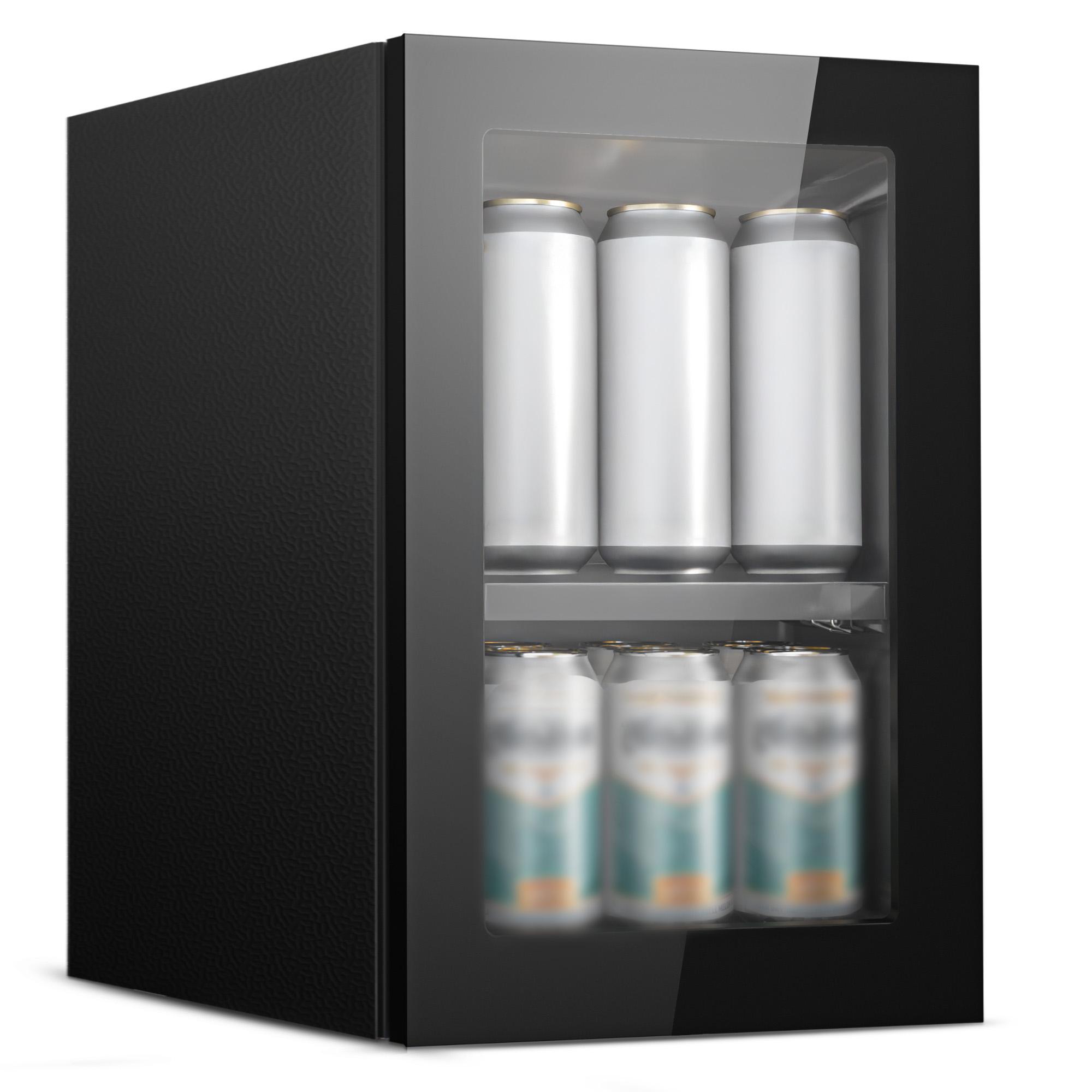 EKOJUCE  Mini Fridge with Glas - Wine Beer Cooler Fridge recension och pris