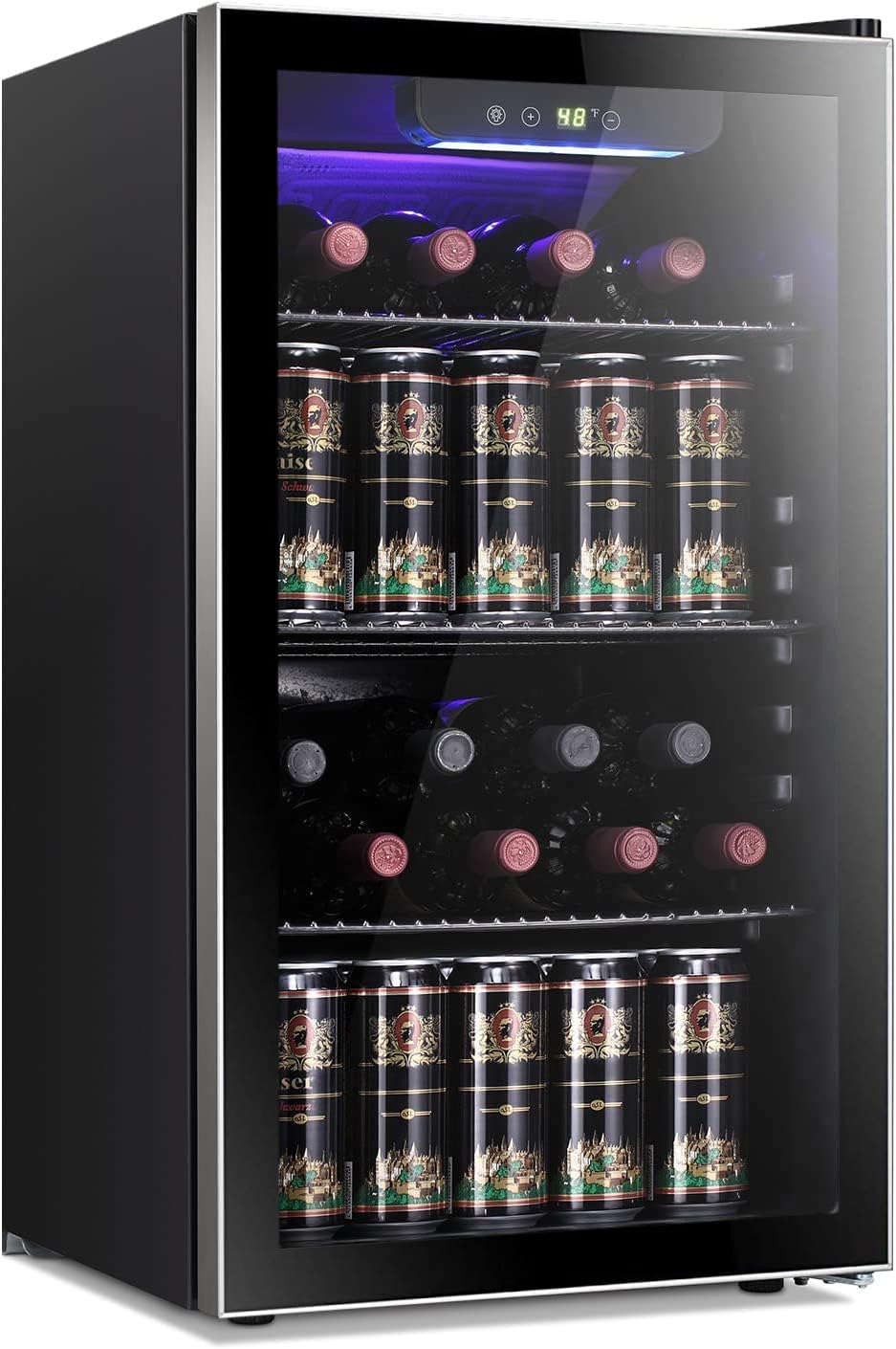 26 Bottle 130 Can Wine Cooler/ - Wine Beer Cooler Fridge recension och pris