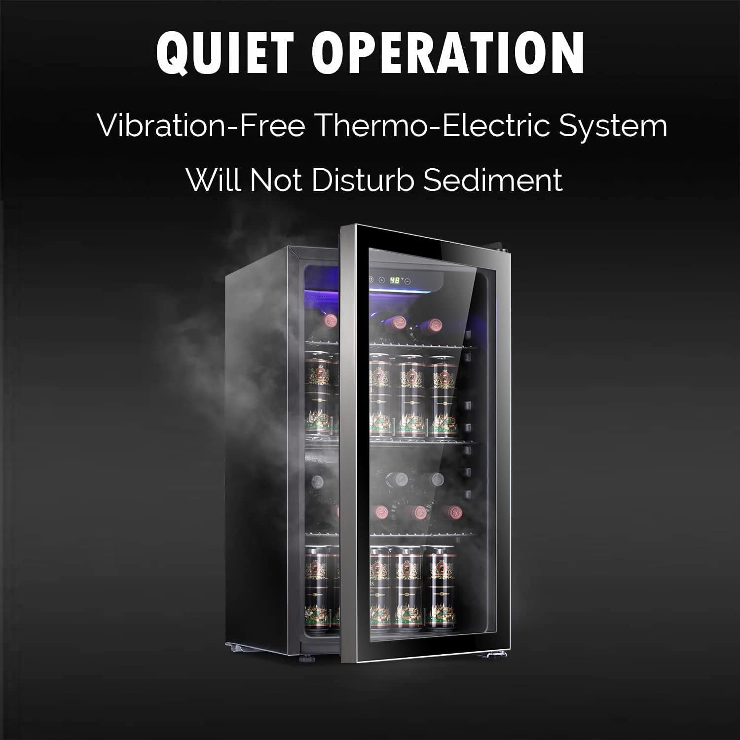26 Bottle 130 Can Wine Cooler/ - Wine Beer Cooler Fridge recension och pris