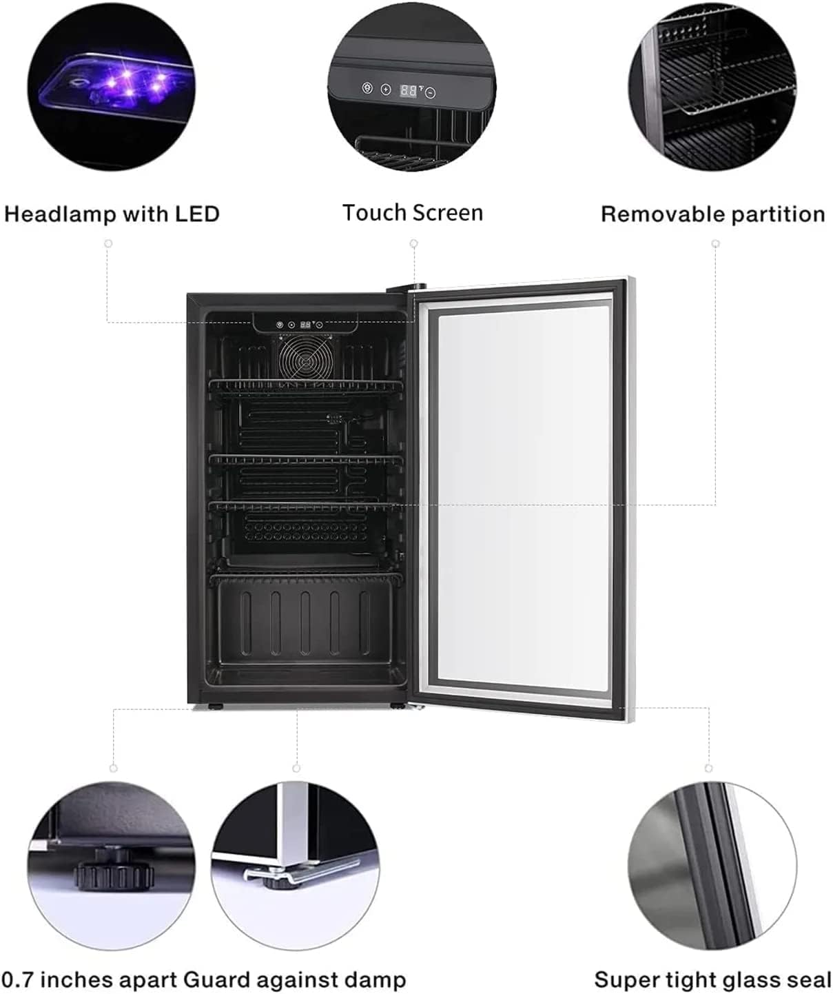 26 Bottle 130 Can Wine Cooler/ - Wine Beer Cooler Fridge recension och pris