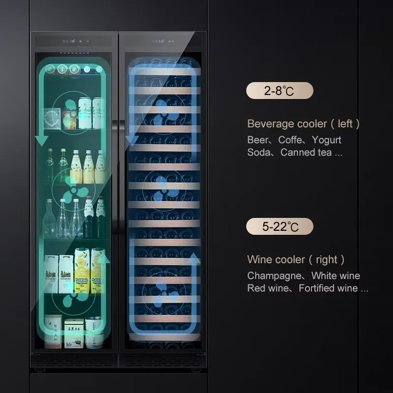 Built In Beverage Fridge Doubl - Wine Beer Cooler Fridge recension och pris