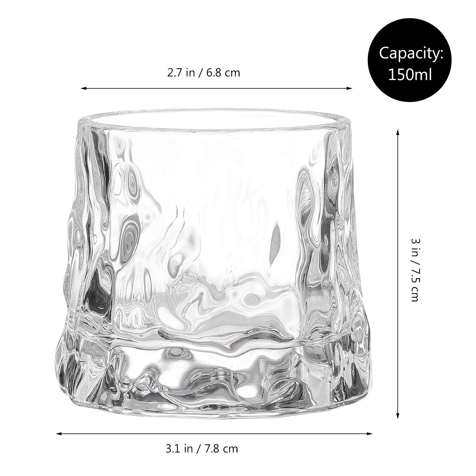 1Pcs Hammered Wine Glass Cup P - Wine Beer Tasting recension och pris