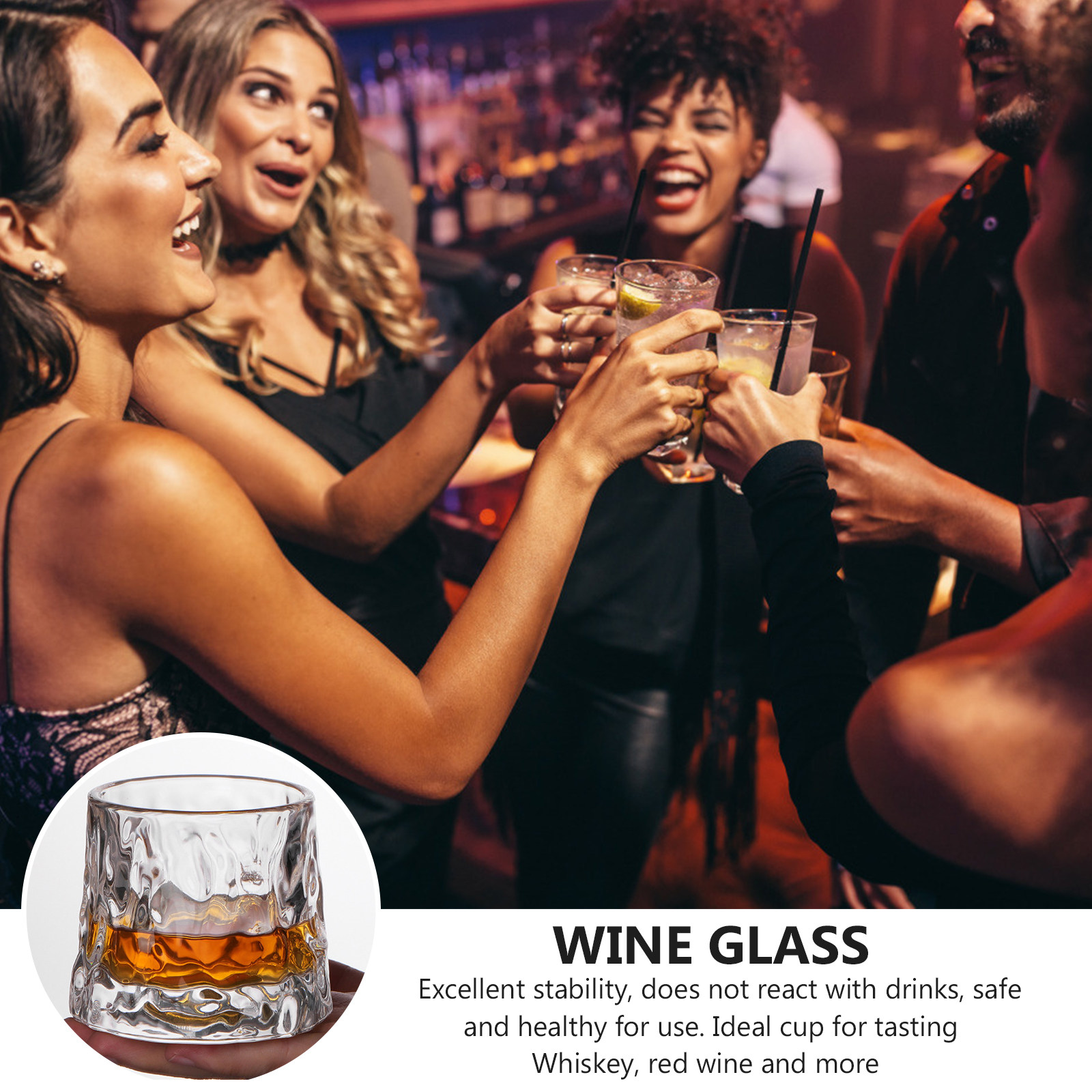 1Pcs Hammered Wine Glass Cup P - Wine Beer Tasting recension och pris