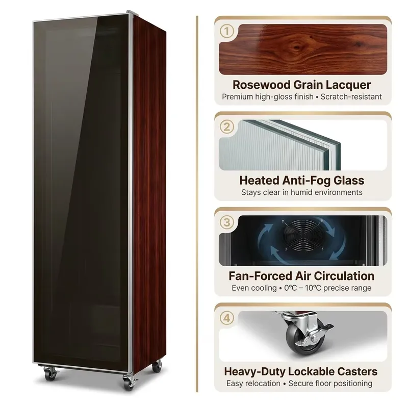 YWM Certificate Rosewood Finis - Wine Beer Cooler Fridge recension och pris