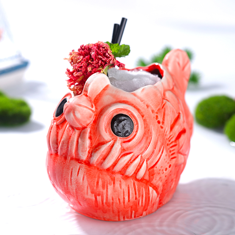 Cute Lantern Fish Cocktail Gla - Wine Beer Red recension och pris