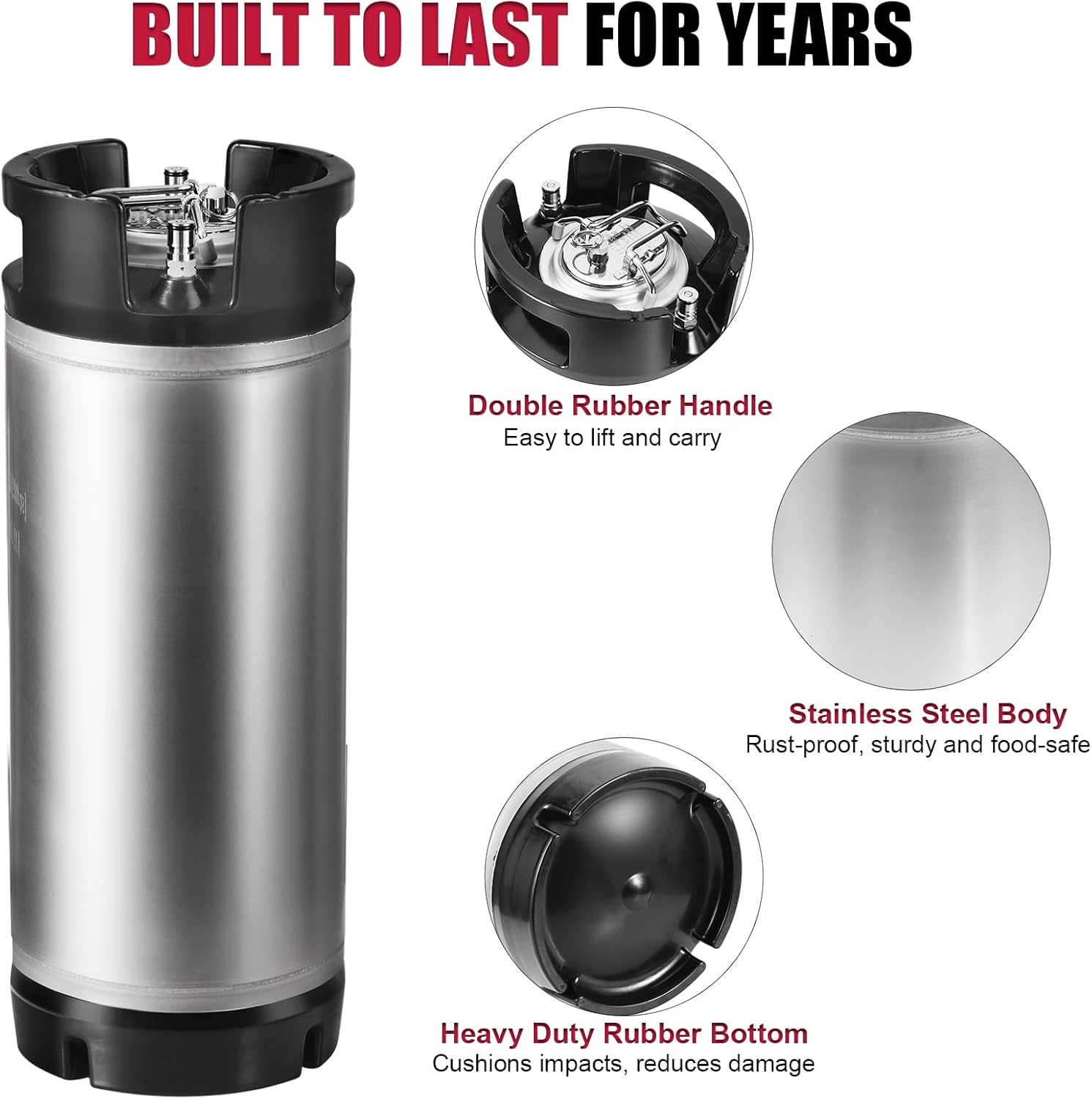 Ball Lock Keg Stainless Steel  - Craft Beer & Wine U- recension och pris