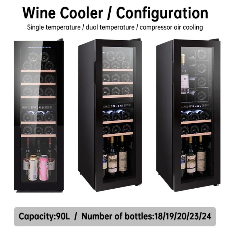 Supermarket Glass Chiller Mini - Wine Beer Cooler Fridge recension och pris