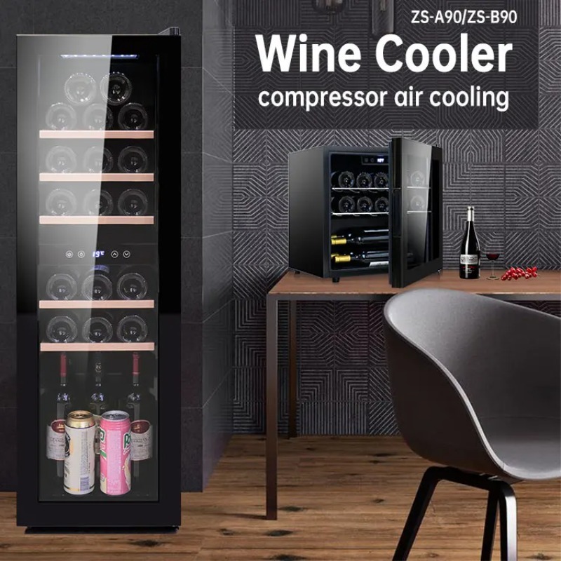 Supermarket Glass Chiller Mini - Wine Beer Cooler Fridge recension och pris