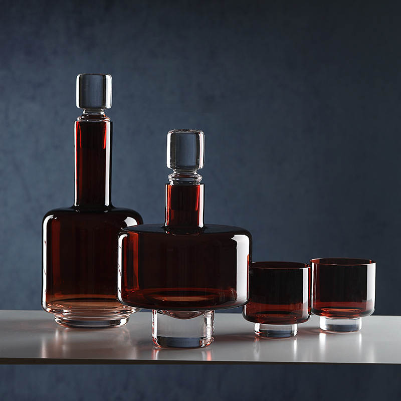 Modern Minimal Textured Crysta - Decanter Aerator Set recension och pris