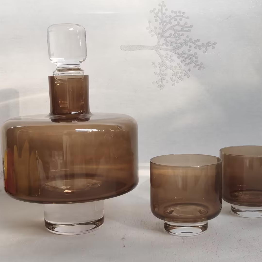 Modern Minimal Textured Crysta - Decanter Aerator Set recension och pris